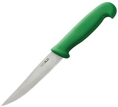  Hygiplas Couteau &agrave; l&eacute;gumes dent&eacute; vert 100mm 