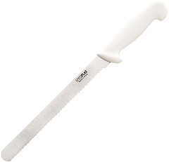  Hygiplas Couteau à trancher denté blanc 255mm 
