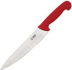  Hygiplas Couteau de cuisinier rouge 215mm 