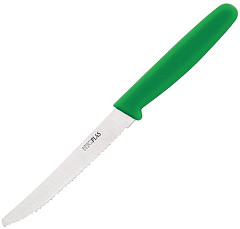  Hygiplas Couteau à tomates denté vert 100mm 