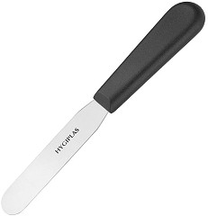  Hygiplas Couteau spatule à lame droite noir 100mm 