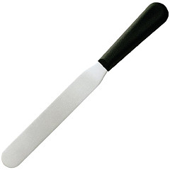  Hygiplas Couteau spatule à lame droite noir 205mm 