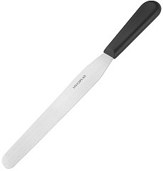  Hygiplas Couteau spatule à lame droite noir 255mm 