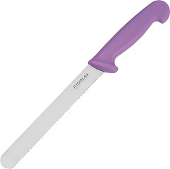  Hygiplas Couteau à pain violet 20cm 