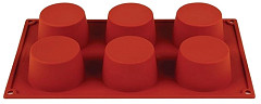  Pavoni Plaque 6 muffins en silicone Formaflex 