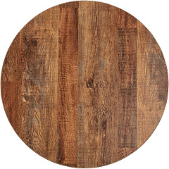  Bolero Plateau de table rond 60 cm effet bois vieilli 