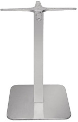  Bolero Pied de table carr&eacute; en acier inoxydable Bolero 