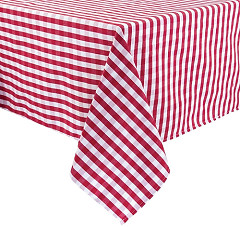  Mitre Comfort Nappe carrée à carreaux rouges en polyester Gingham 890 x 890mm 