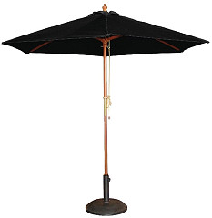  Bolero Parasol rond noir 3m 