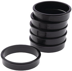  Matfer Bourgeat Cercles &agrave; tarte Exoglass   80 mm (lot de 6) 