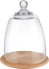  APS Plateau en bois avec couvercle en verre 185&nbsp;x&nbsp;240&nbsp;mm 