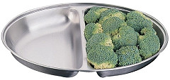  Olympia Plat à légumes ovale deux compartiments 180x252mm 