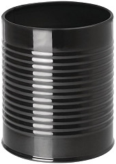  Olympia R&eacute;cipient bo&icirc;te de conserve en acier galvanis&eacute; noir 