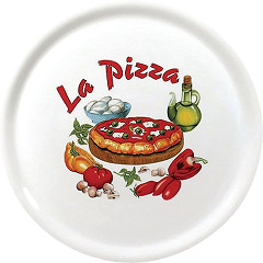  Saturnia Assiettes à pizza en porcelaine 31 cm décor La pizza X26 