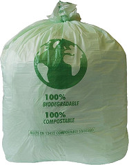  Jantex Grands sacs poubelle compostables 90L (Lot de 20) 