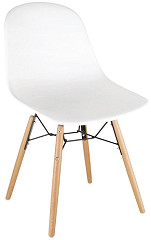  Bolero Chaise moulée PP avec structure métallique Arlo blanche (lot de 2) 