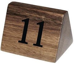  Olympia Numéros de table en bois 11 à 20 