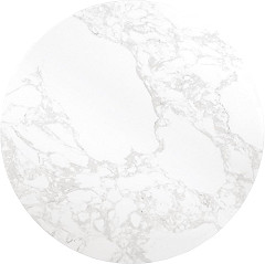  Bolero Plateau de table rond effet marbre blanc 600mm 