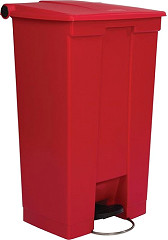  Rubbermaid Conteneur &agrave; p&eacute;dale rouge 87L 