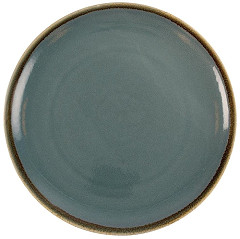  Olympia Assiette plate ronde couleur océan Kiln 280mm 