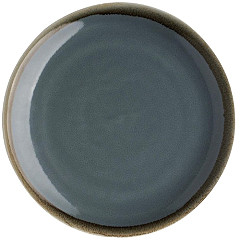  Olympia Assiette plate ronde couleur oc&eacute;an Kiln 230mm lot de 6 