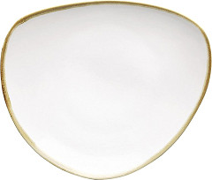  Olympia Assiettes triangulaires couleur craie Kiln 230mm (lot de 6) 