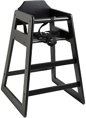  Bolero Chaise haute en bois noire 