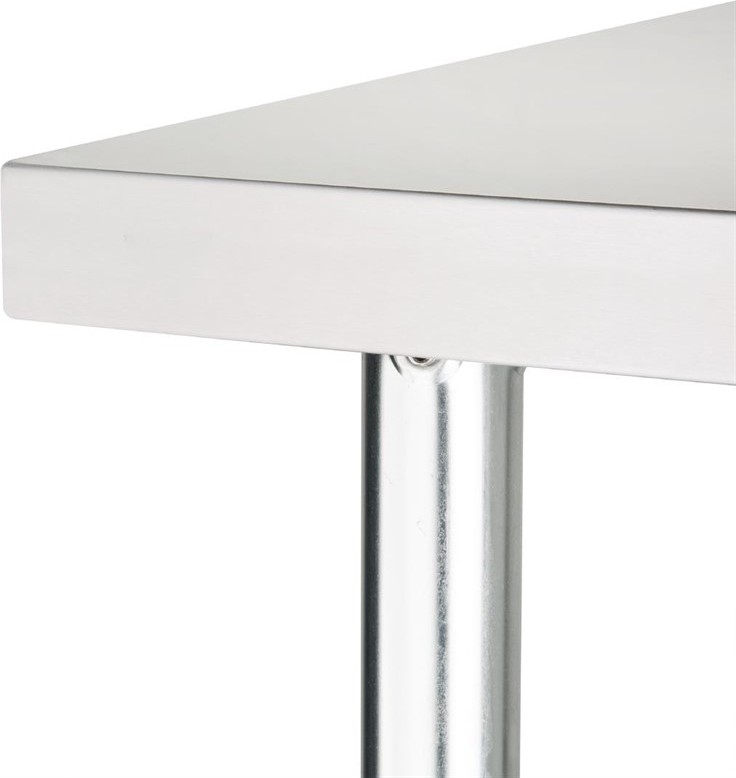  Vogue Table de préparation sans rebord en acier inoxydable 1200 x 600mm 