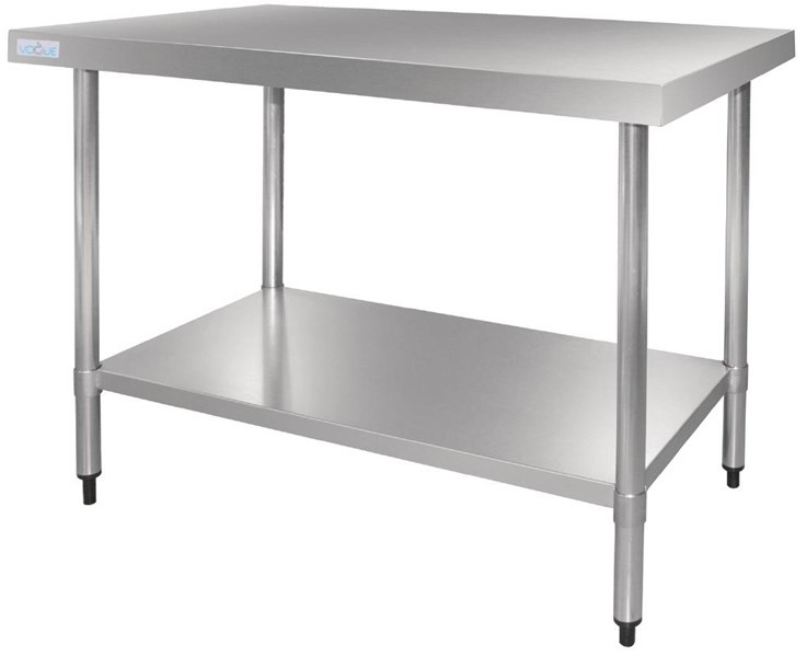  Vogue Table en acier inoxydable sans rebord 1200 x 700mm 