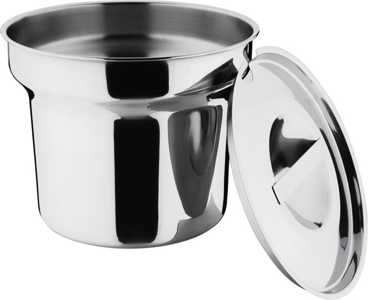  Vogue Pot &agrave; bain-marie rond avec couvercle Vogue 