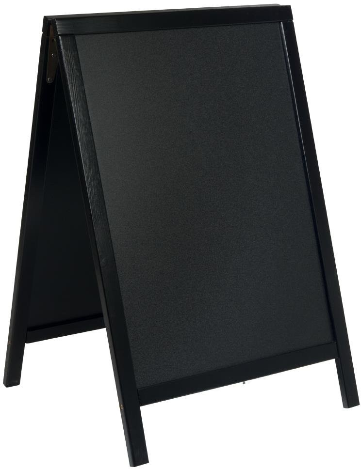  Securit Petit panneau de trottoir Duplo noir 