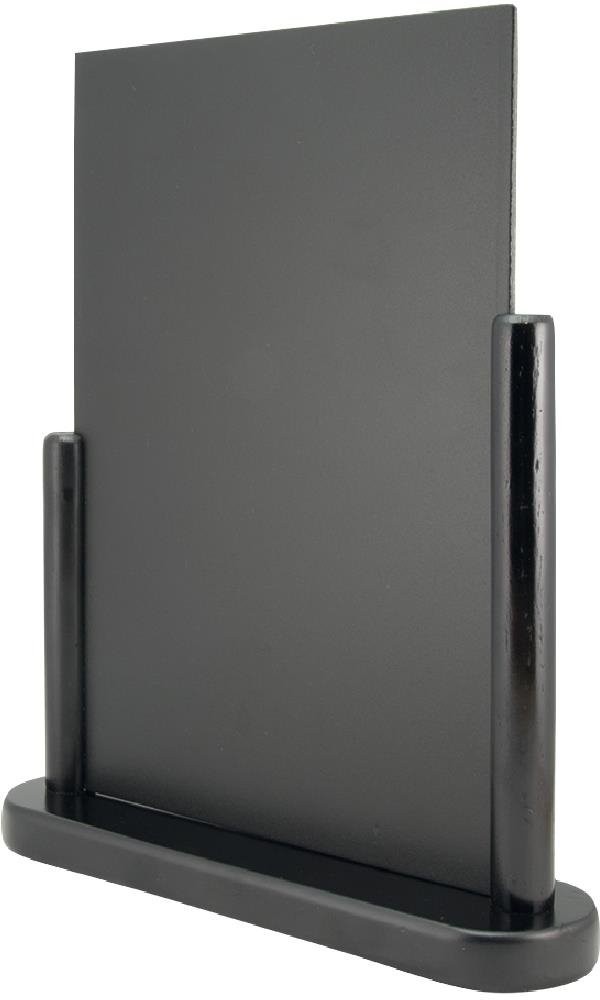  Securit Grand chevalet de table Elegant bois laqu&eacute; noir 