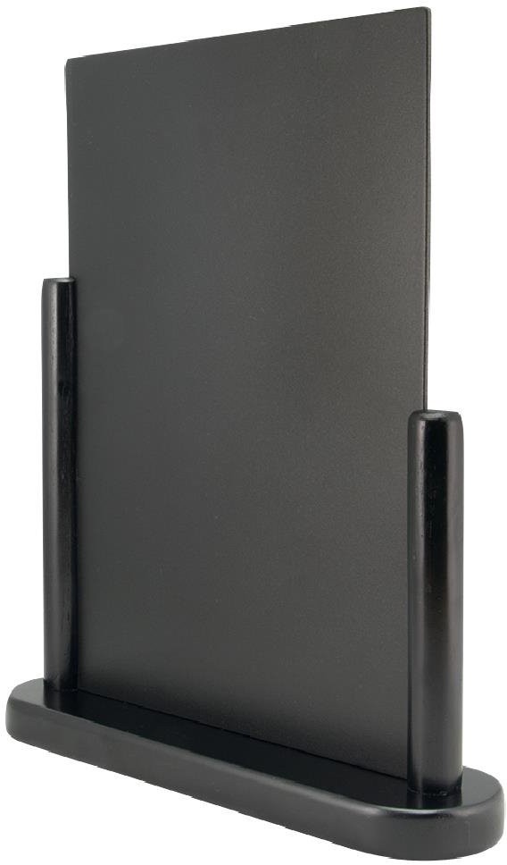  Securit Grand chevalet de table Elegant bois laqu&eacute; noir 