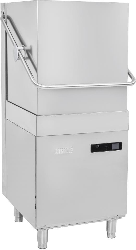  Buffalo Lave-vaisselle num&eacute;rique &agrave; capot avec pompe de vidange 9,7 kW triphas&eacute; 