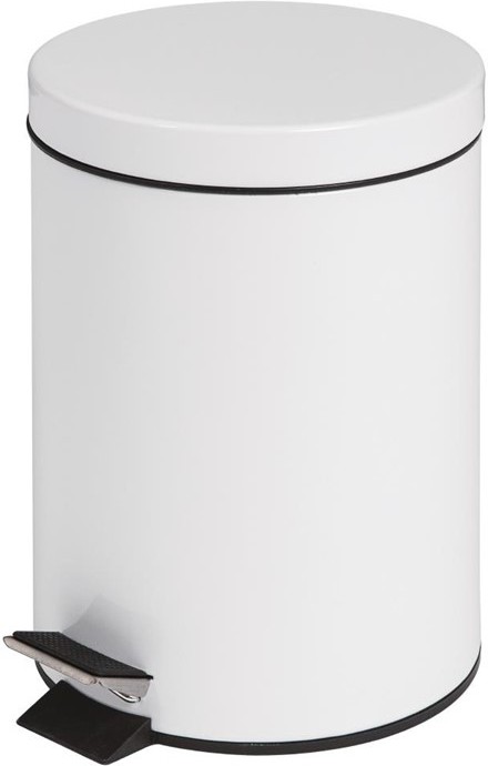  Bolero Poubelle &agrave; p&eacute;dale blanche 5L 