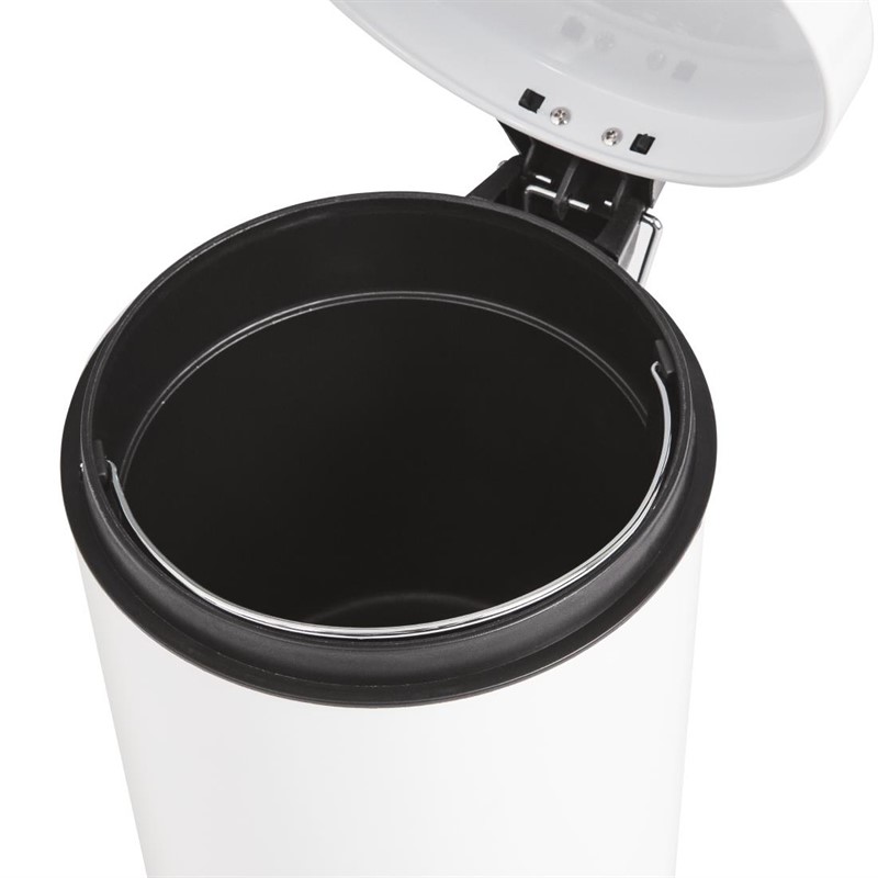  Bolero Poubelle &agrave; p&eacute;dale blanche 5L 