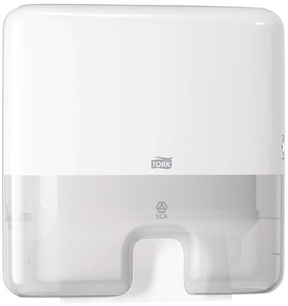  Tork Distributeur mini pour essuie-mains interfoli&eacute;s blanc 