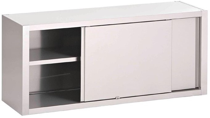  Gastro M Placard mural inox avec portes coulissantes 600 x 2000 x 400mm 