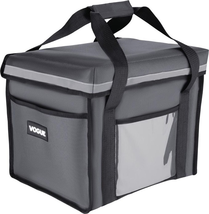  Vogue Sac de livraison isotherme pliant gris 305&nbsp;x&nbsp;380&nbsp;x&nbsp;380&nbsp;mm 
