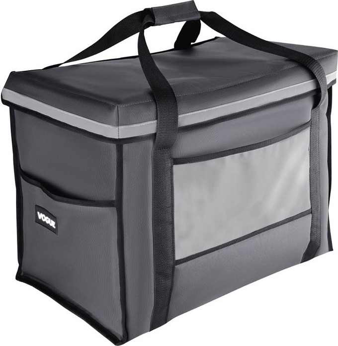  Vogue Sac de livraison isotherme pliant gris 540&nbsp;x360&nbsp;x&nbsp;430&nbsp;mm 
