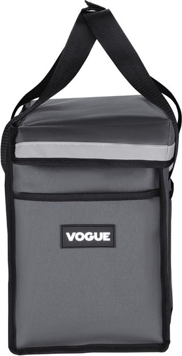  Vogue Sac de livraison isotherme chargement par le haut gris 330&nbsp;x&nbsp;230&nbsp;x&nbsp;330&nbsp;mm 