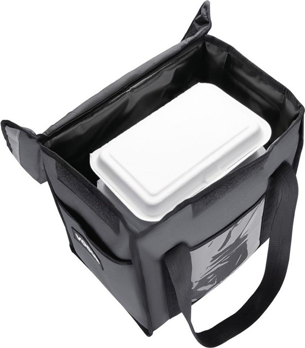  Vogue Sac de livraison isotherme chargement par le haut gris 330&nbsp;x&nbsp;230&nbsp;x&nbsp;330&nbsp;mm 