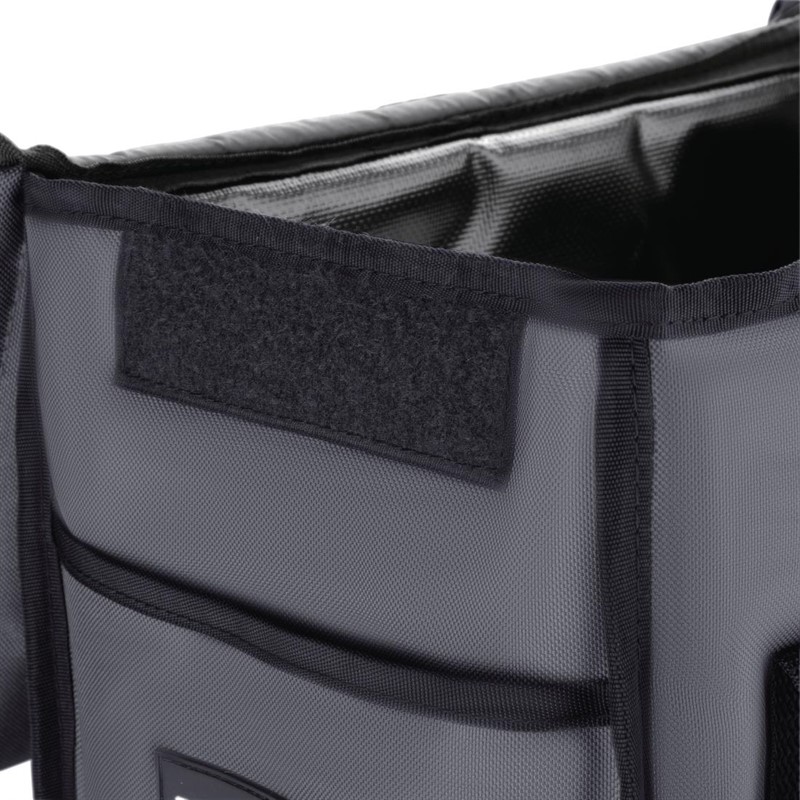  Vogue Sac de livraison isotherme chargement par le haut gris 330&nbsp;x&nbsp;230&nbsp;x&nbsp;330&nbsp;mm 