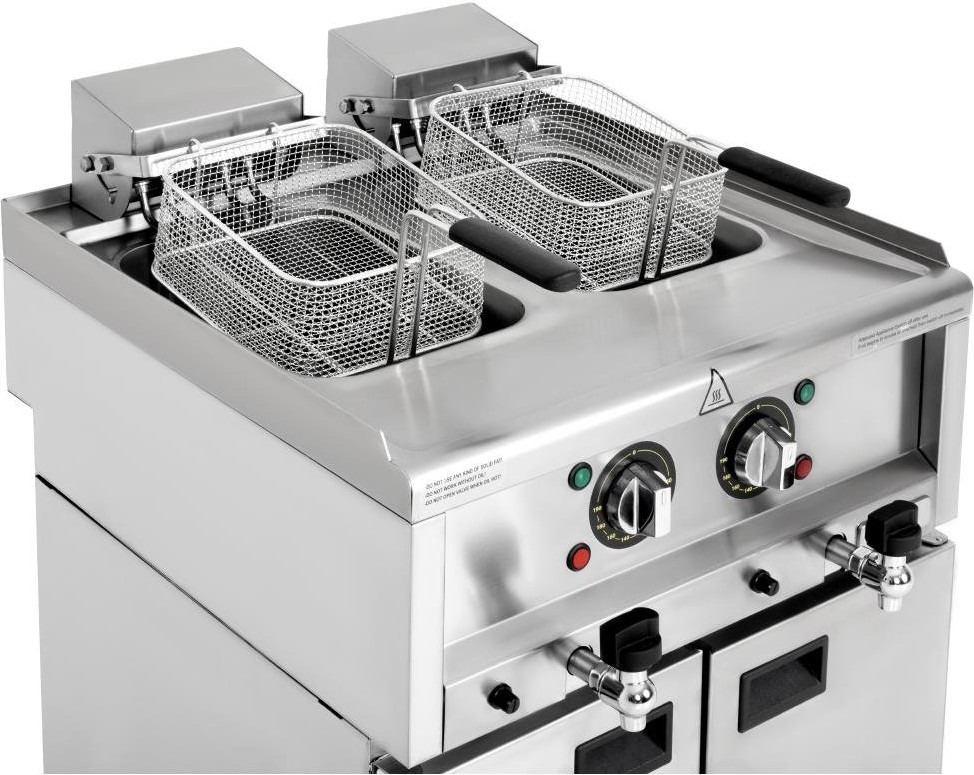  Buffalo Friteuse &eacute;lectrique double cuve S&eacute;rie 600 2x 8L 