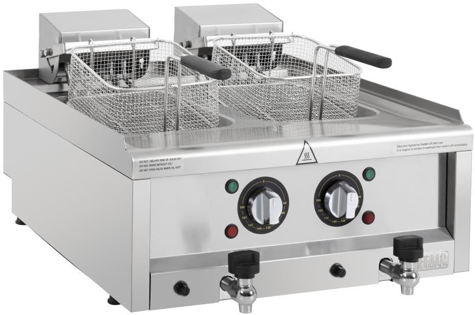  Buffalo Friteuse &eacute;lectrique double S&eacute;rie 600 2 x 8L 
