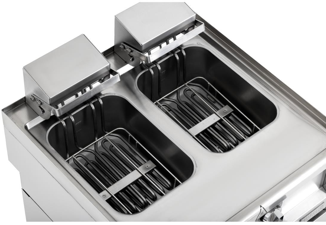  Buffalo Friteuse &eacute;lectrique double S&eacute;rie 600 2 x 8L 