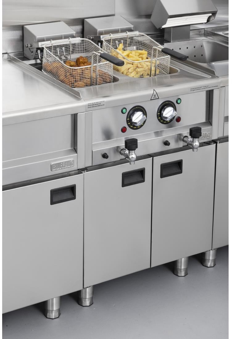  Buffalo Friteuse &eacute;lectrique double S&eacute;rie 600 2 x 8L 