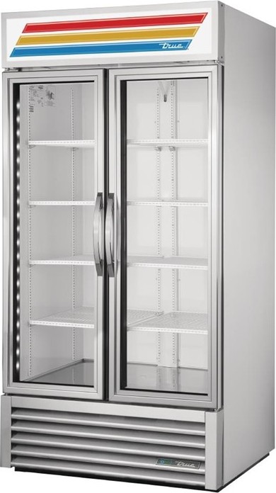  True Vitrine verticale positive 2 portes 991L GDM-35HC-TSL01 