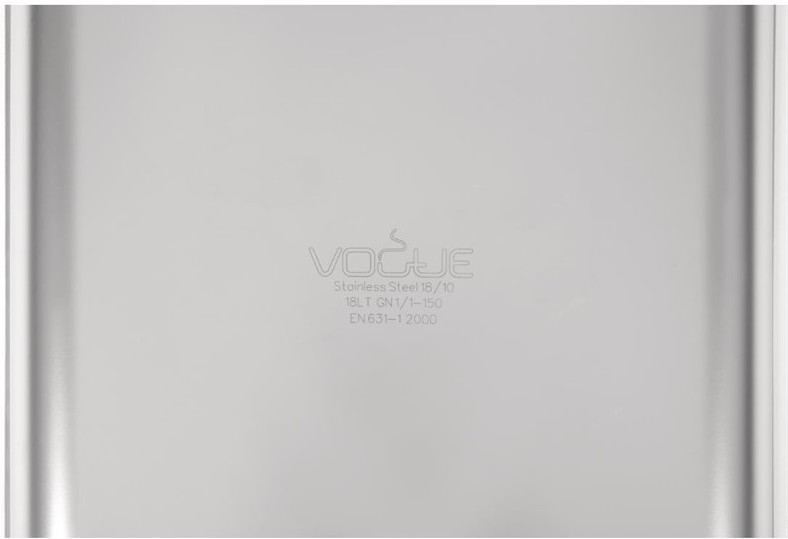  Vogue Bac inox 18/10 GN 1/1 150mm 