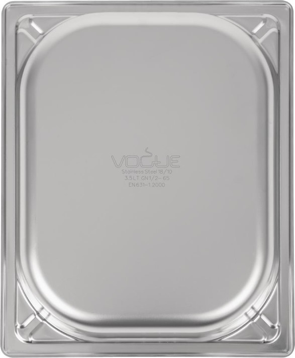  Vogue Bac inox 18/10 GN 1/2 65mm 